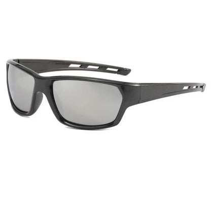 Celtic Arrow X black pickleball sunglasses with gray lenses – three-quarter view